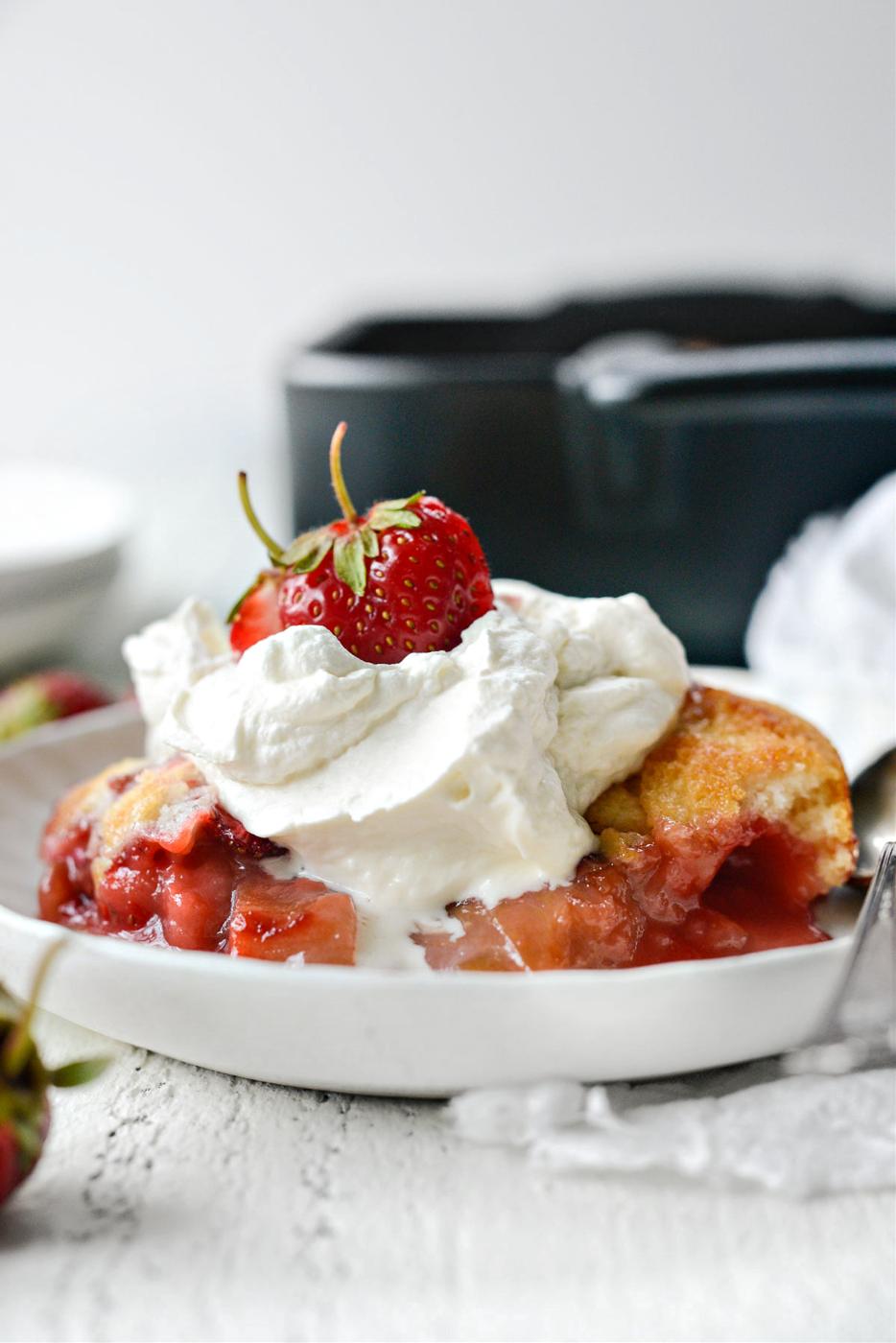 Home Kitchen Strawberry Rhubarb Cobbler