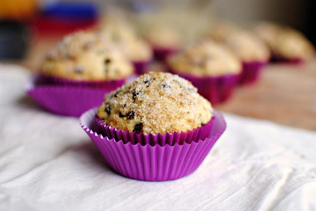 Home Kitchen Sugar Crusted Chocolate Chip Muffins