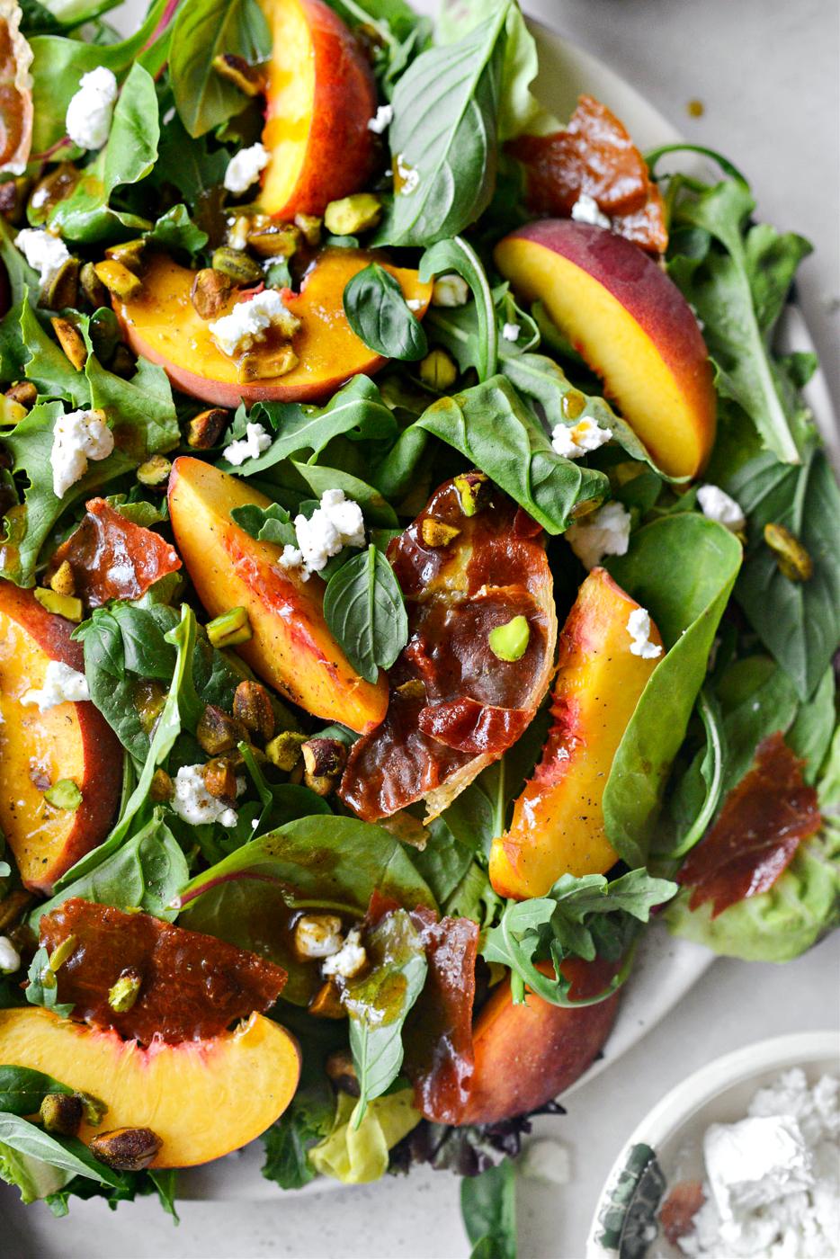 Home Kitchen Summer Peach Salad