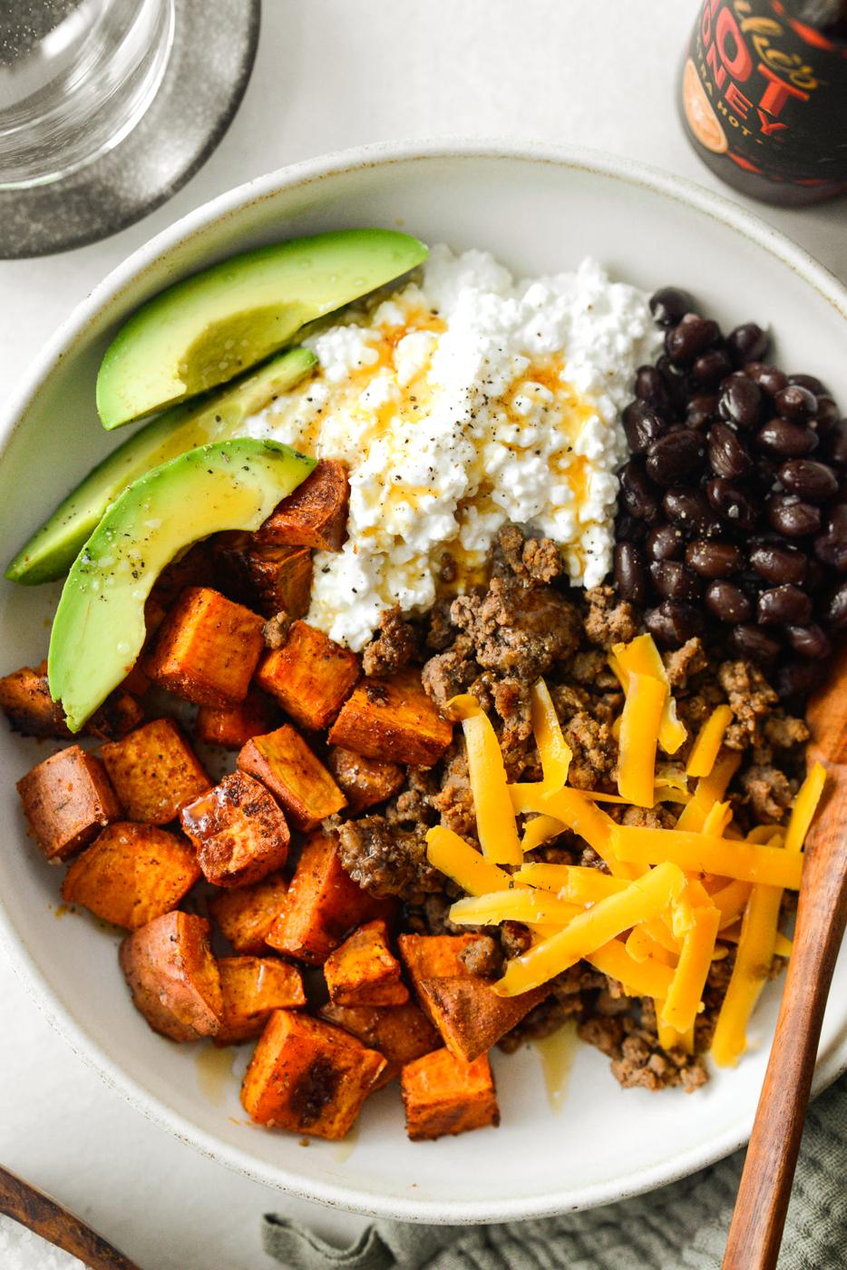 Potato Beef Bowl with Hot Honey, Sweet Style