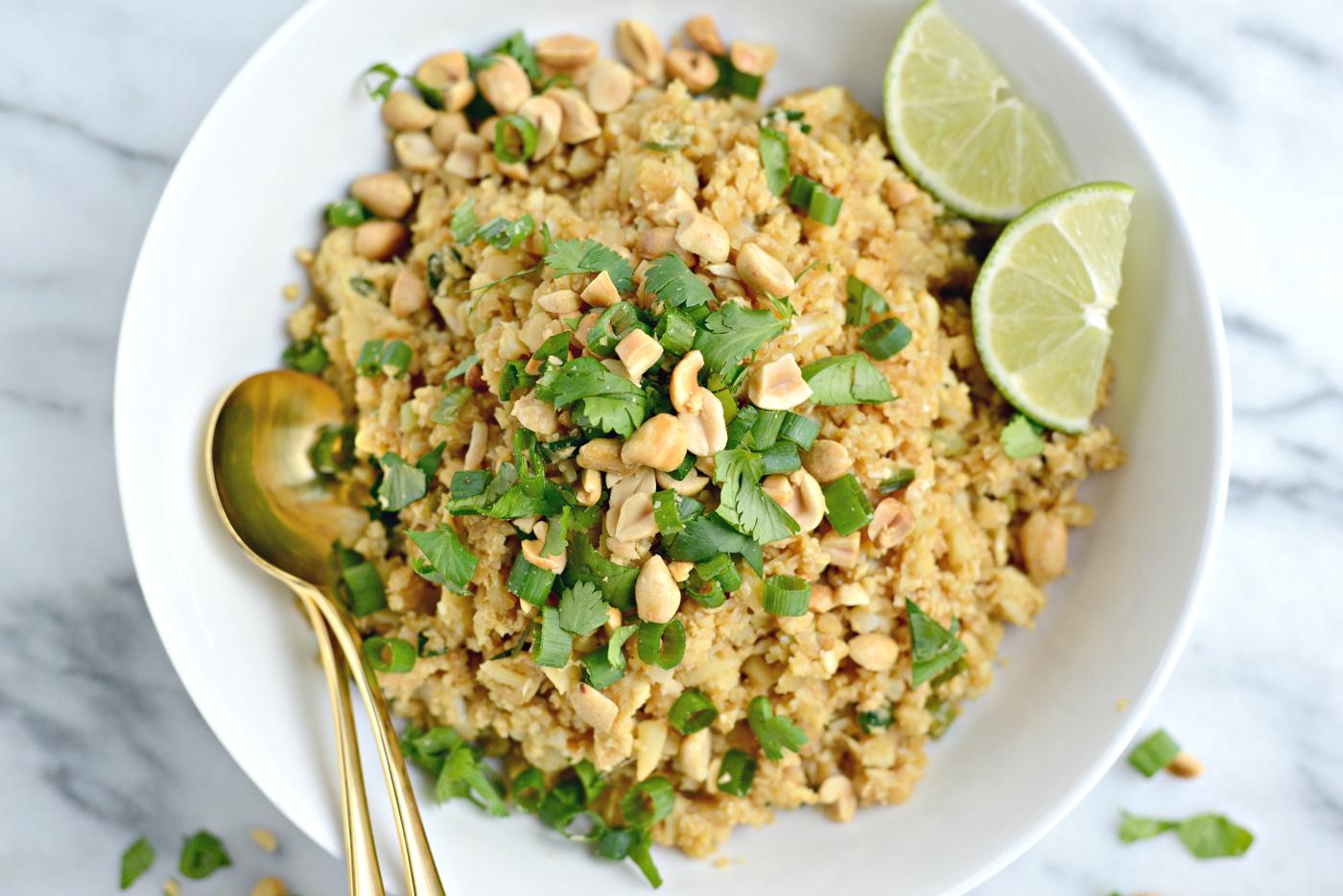 Cauliflower Fried Rice, Thai Style