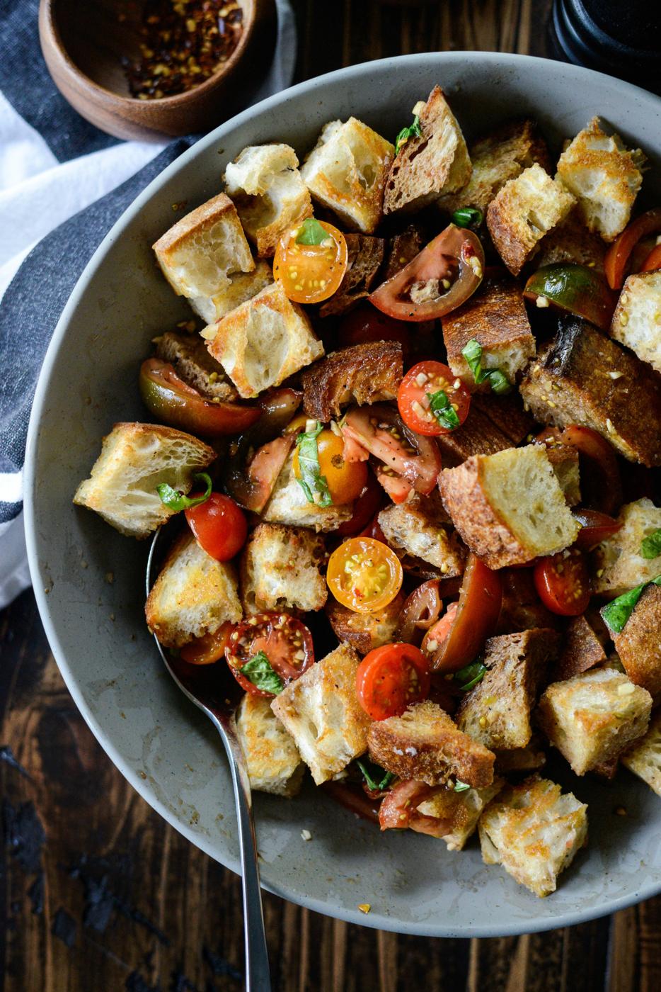 Tomato Bruschetta Panzanella at Home