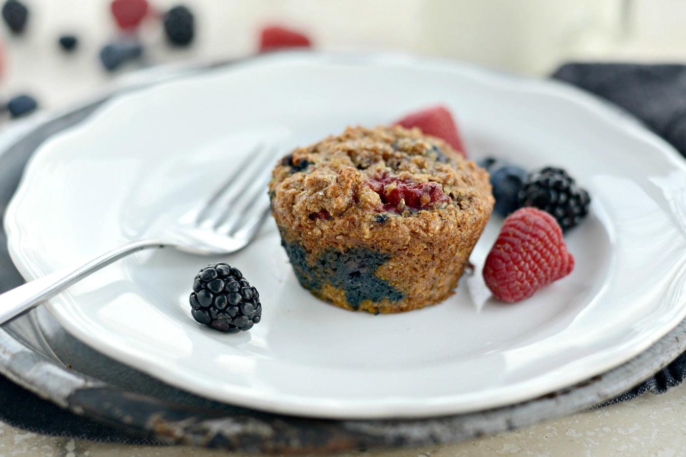 Muffins: Triple Berry Bran