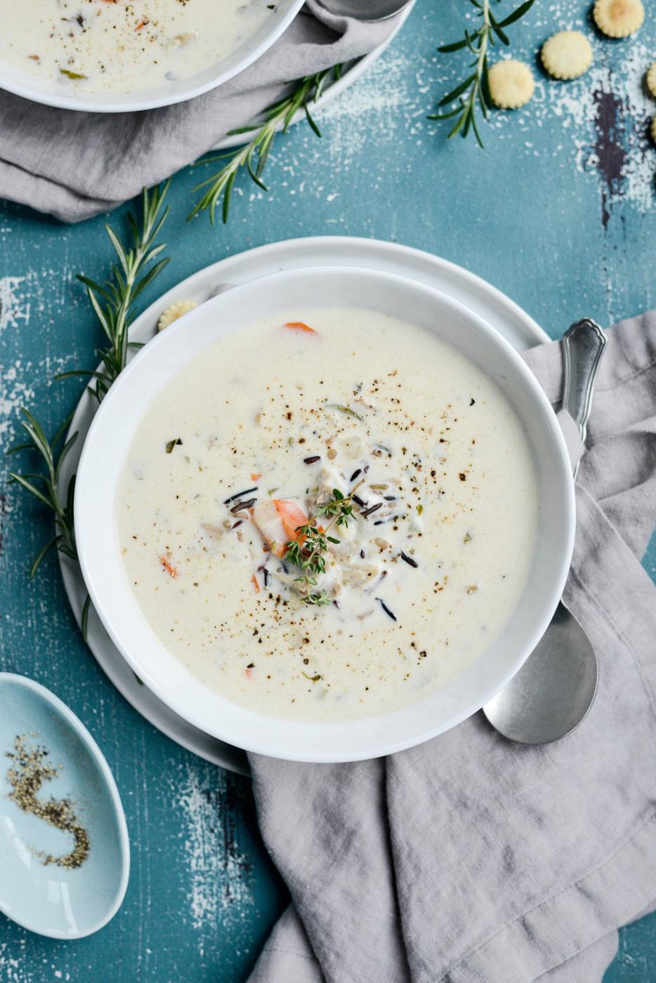 From-scratch Turkey Wild Rice Soup at Home