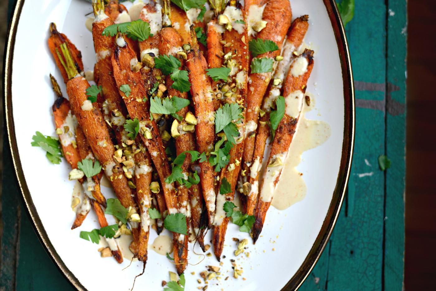 Roasted Carrots, Turmeric Style