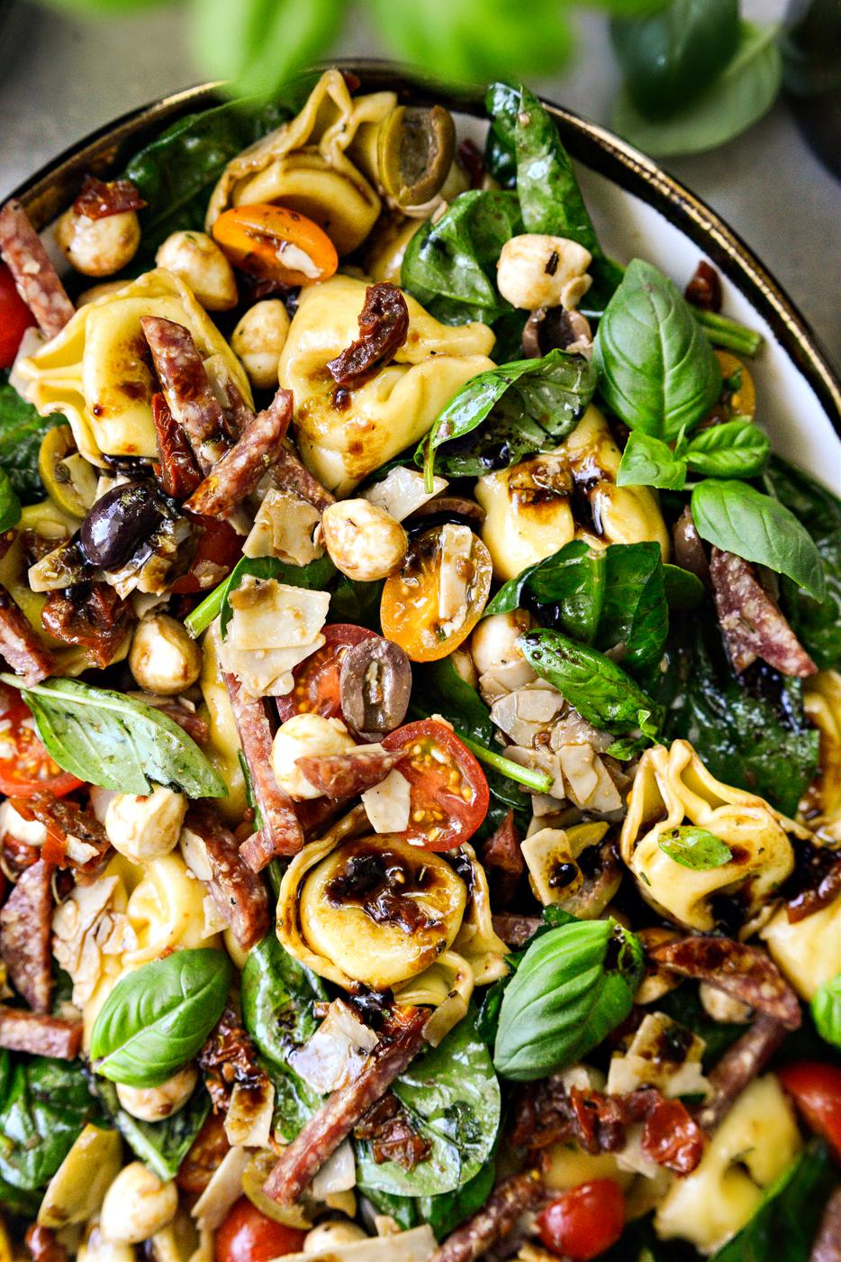 Home Kitchen Tuscan Tortellini Pasta Salad