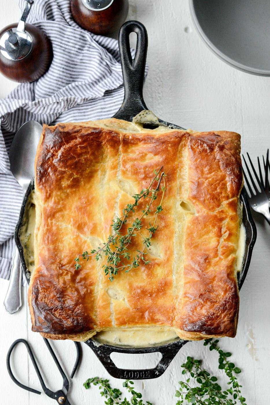 Turkey Pot Pie, Skillet Style