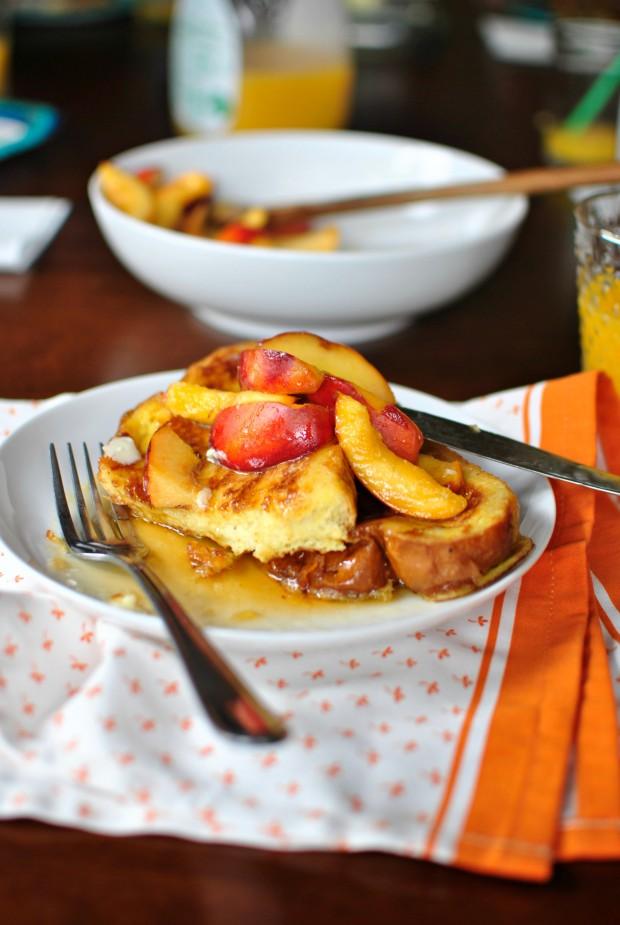 Nectarines: Vanilla Bean French Toast with