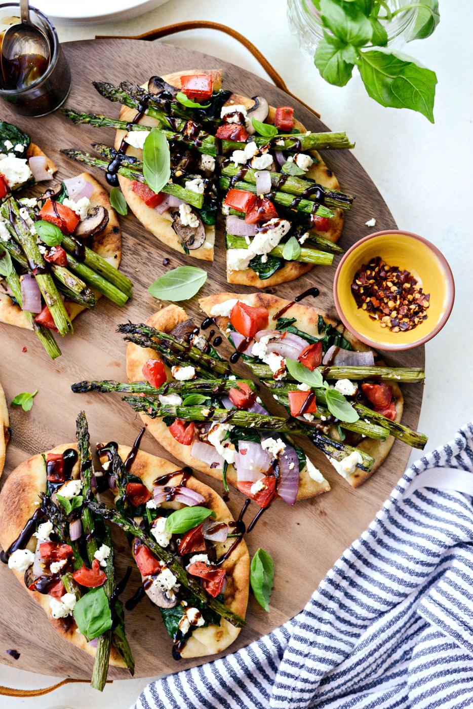 Flatbread: Vegetable and Goat Cheese