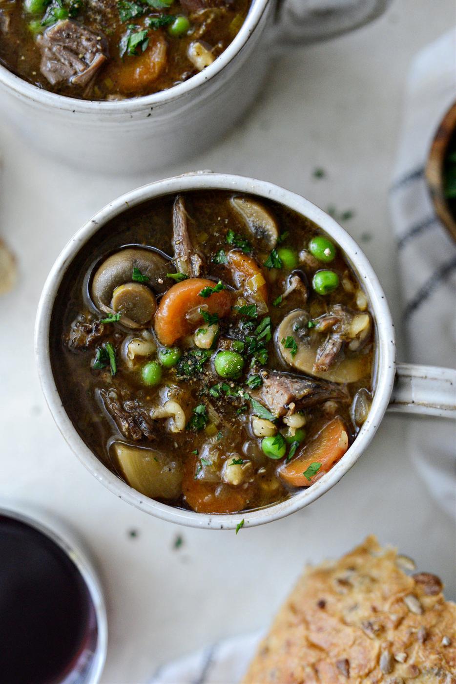 Soup: Vegetable Beef and Barley