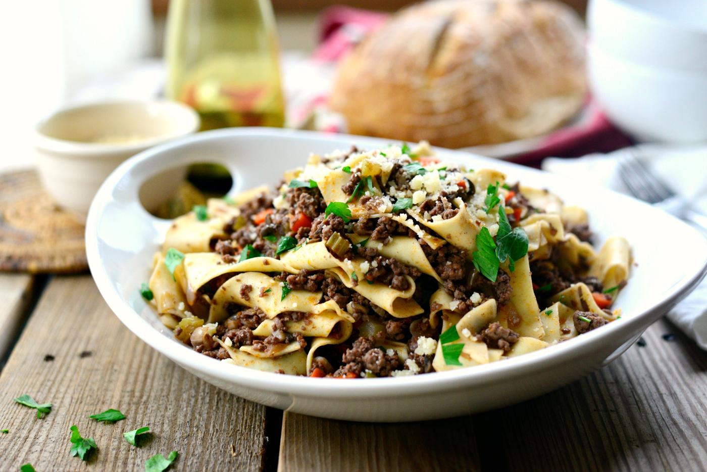Venison Mushroom Pappardelle at Home