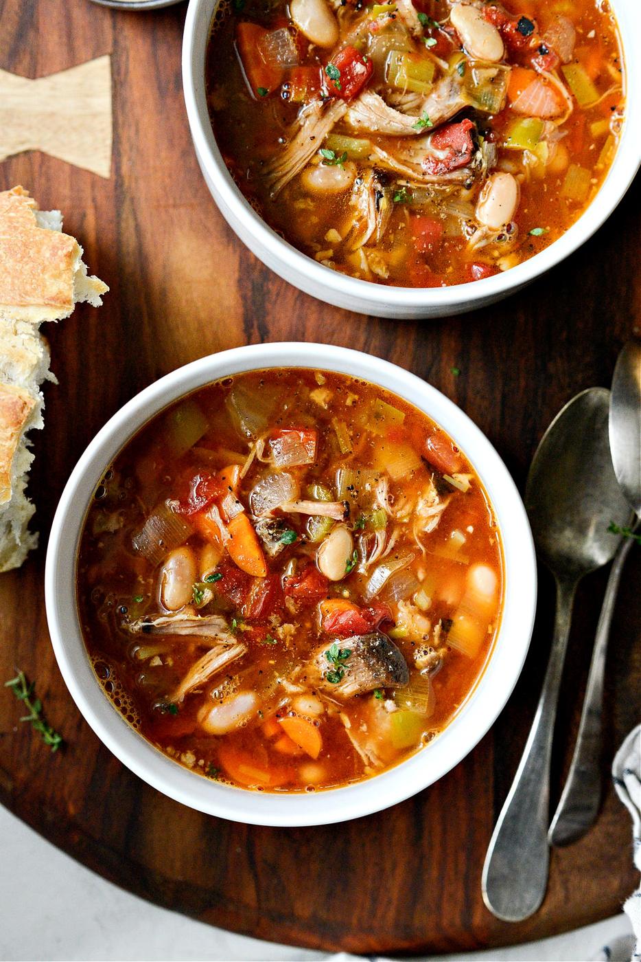 Home Kitchen White Bean and Smoked Pork Soup