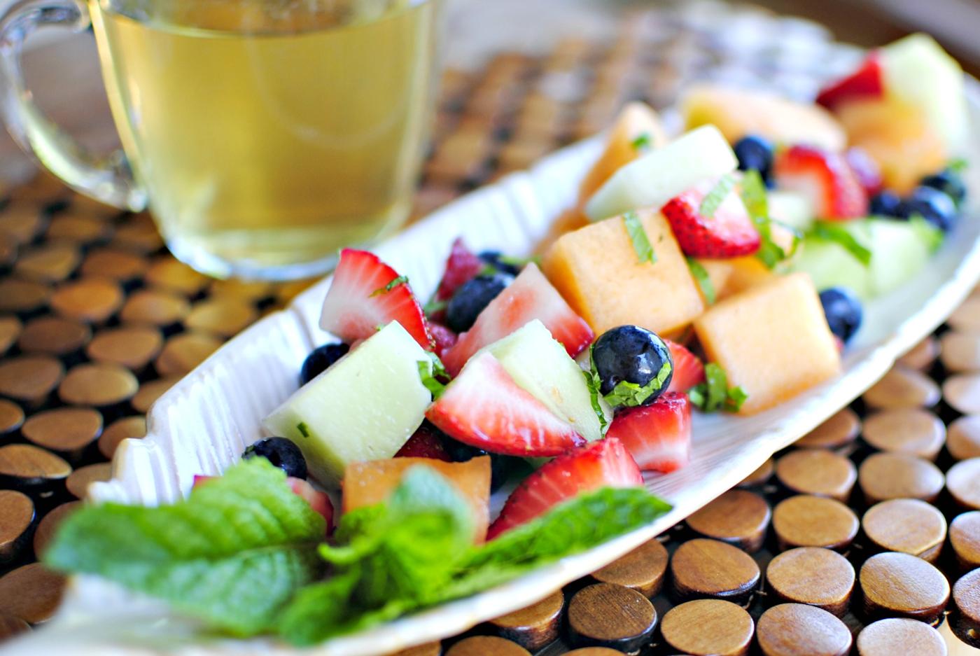 Wine Drenched Fruit Salad, White Style