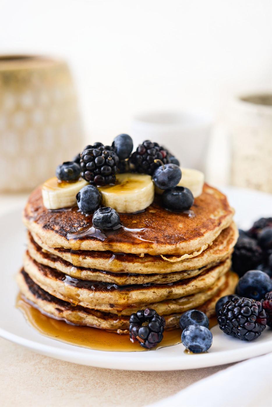 Whole Wheat Buttermilk Pancakes at Home