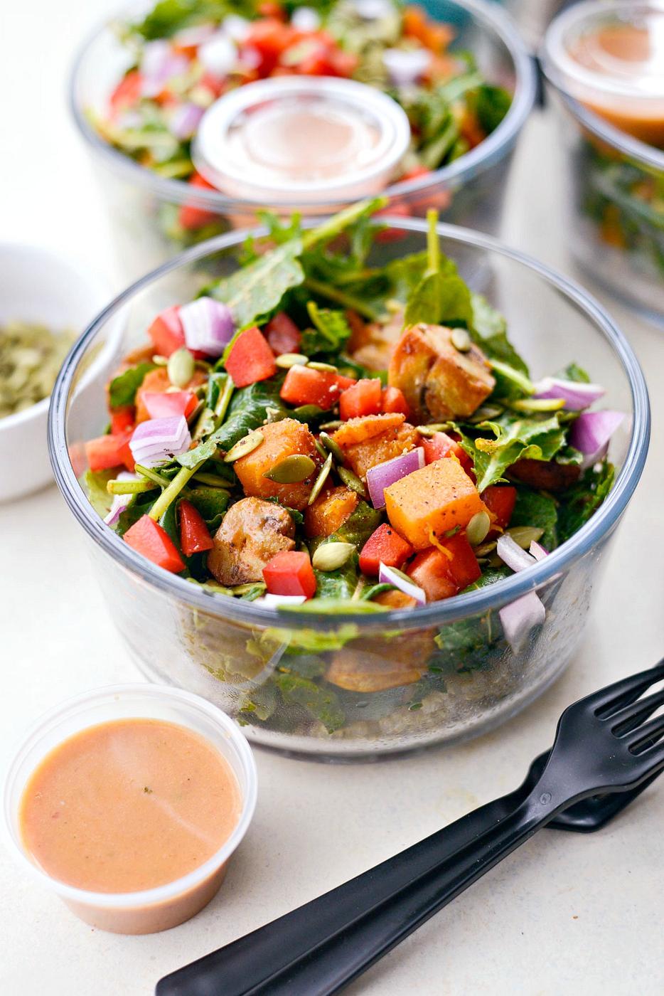Prep!): Winter Butternut Squash and Kale Grain Bowls (Meal