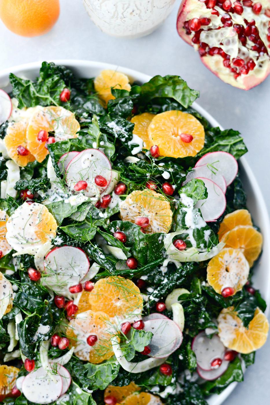 Clementine Fennel and Kale Salad at Home