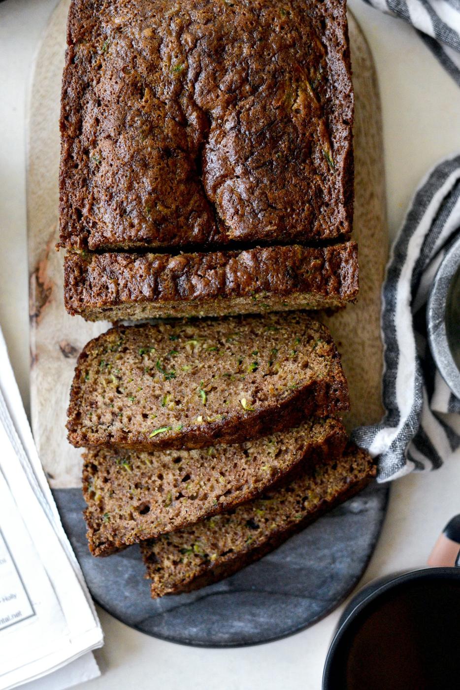 Home Kitchen From-scratch Olive Oil Zucchini Bread