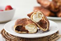 Golden Air-Fried Cheesecake Chimis