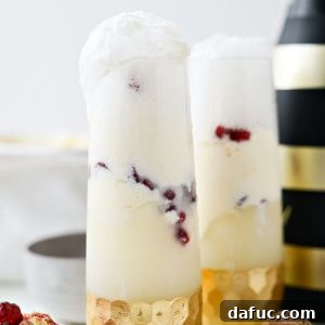 Effervescent Dessert Clouds 10 Champagne Floats