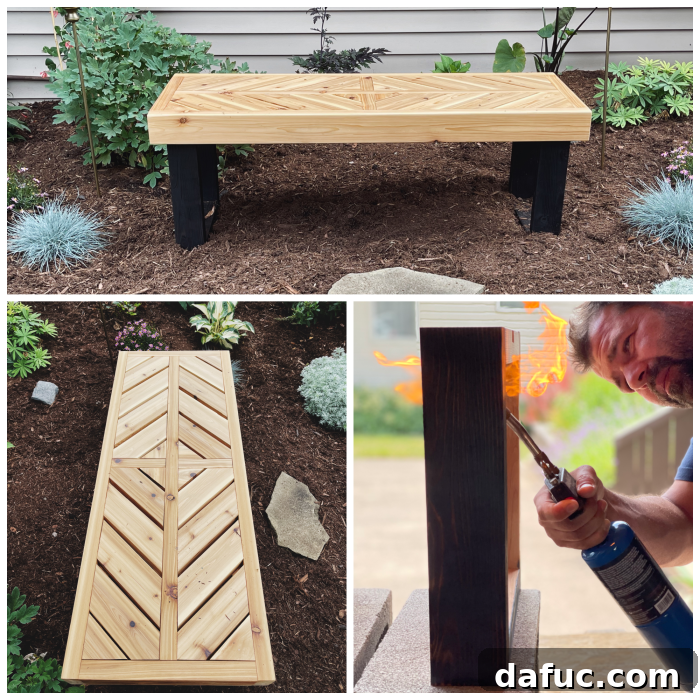 Unpacking 2022 20 Custom cedar bench for the garden