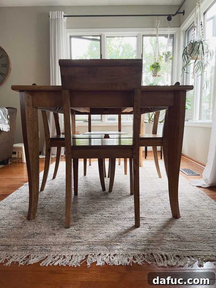 Dining room table refinishing process