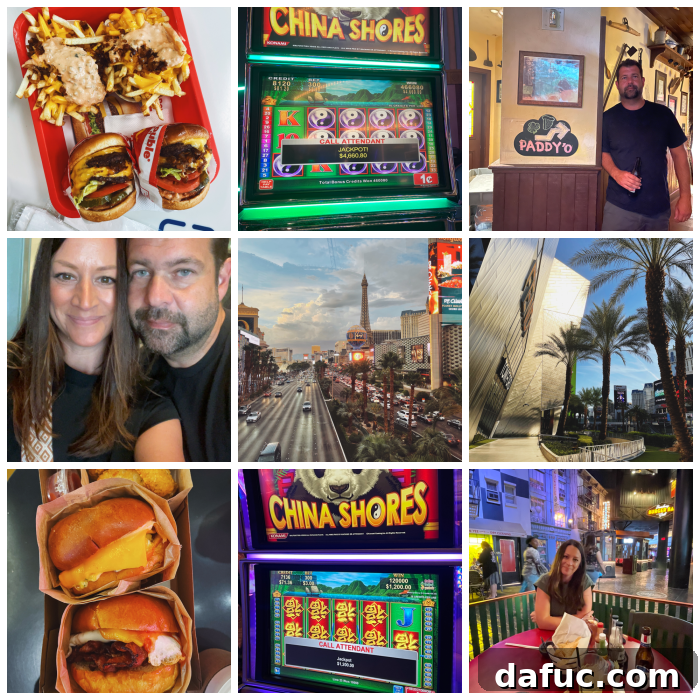 Unpacking 2022 27 Las Vegas trip with gambling and city views