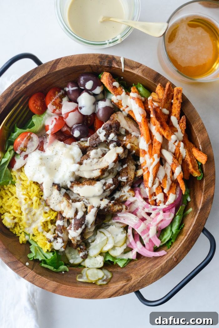 Air Fryer Chicken Shawarma Salad