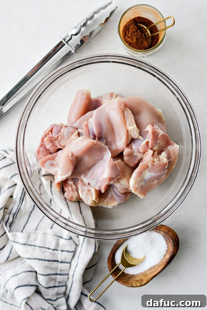 Air Fryer Chicken Shawarma ingredients.
