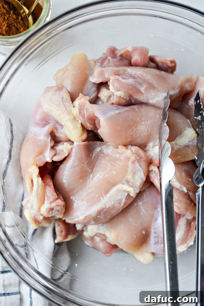 dry brined chicken thighs