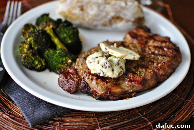 Seared Ribeye with Sweet Shallot Blue Cheese Butter 2 Ribeye with Caramelized Shallots and Blue Cheese Butter - A Gourmet Delicacy