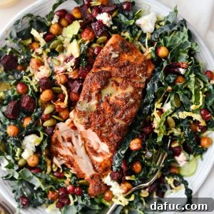 Roasted Beet and Chickpea Kale Salad