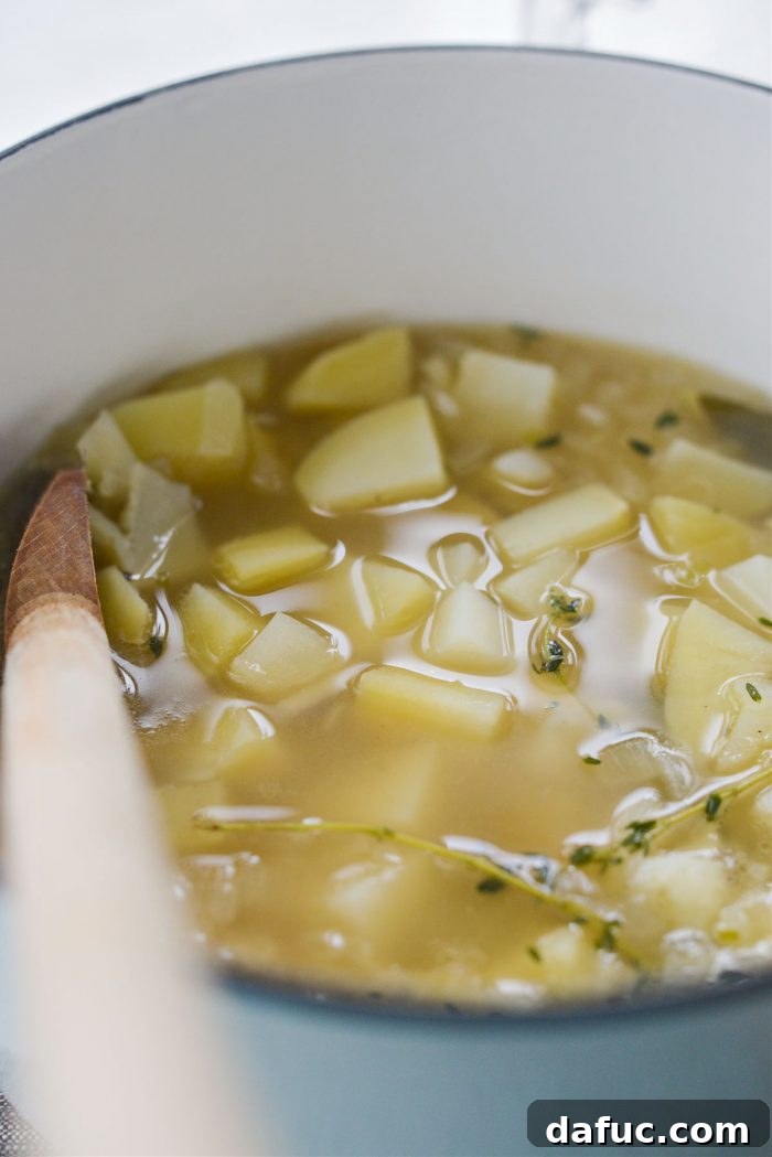 Hearty Cauliflower Potato Bisque 13 cover and simmer 15 to 20 minutes