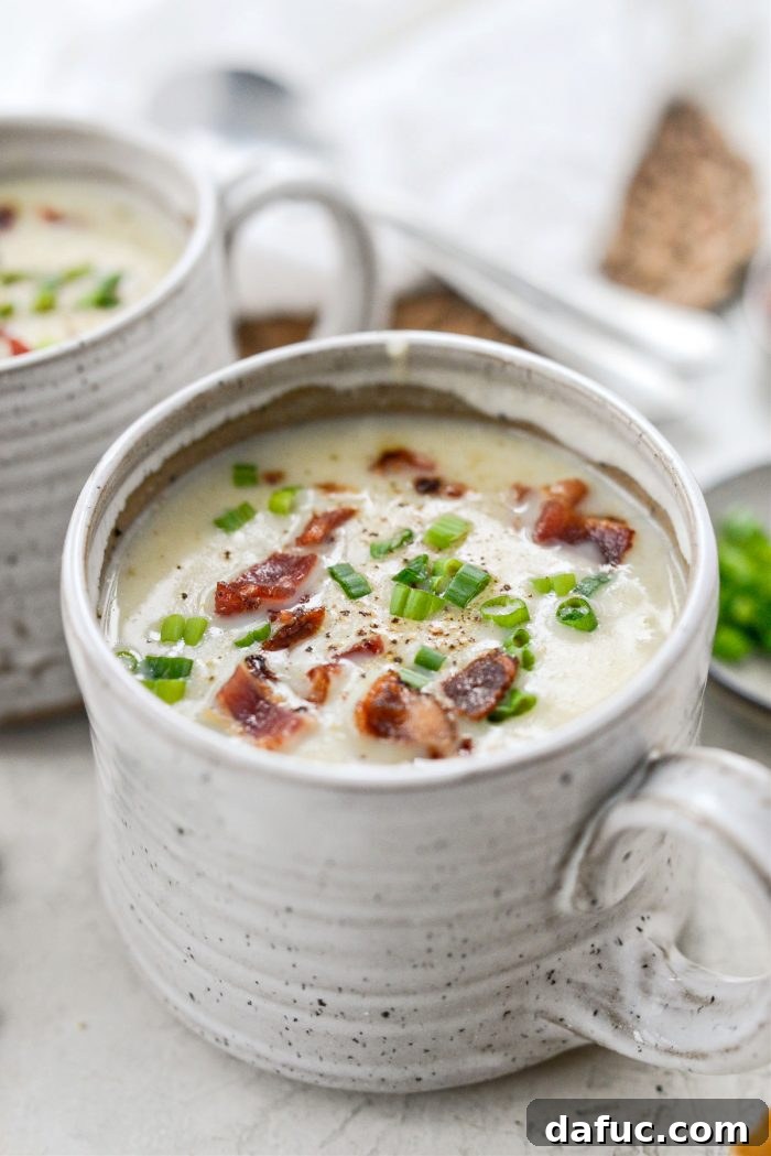 Hearty Cauliflower Potato Bisque 20 Creamy Cauliflower Potato Soup