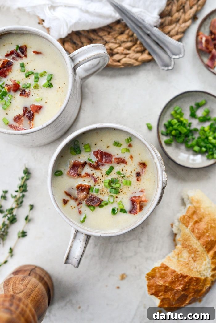 Hearty Cauliflower Potato Bisque 3 Creamy Cauliflower Potato Soup