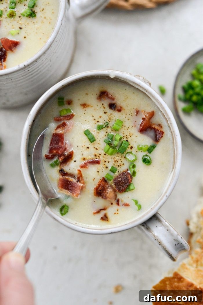 Hearty Cauliflower Potato Bisque 21 Creamy Cauliflower Potato Soup