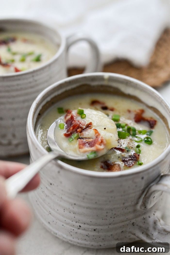Hearty Cauliflower Potato Bisque 22 Creamy Cauliflower Potato Soup
