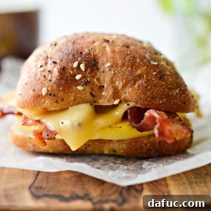 Bacon Gouda Breakfast Sandwich