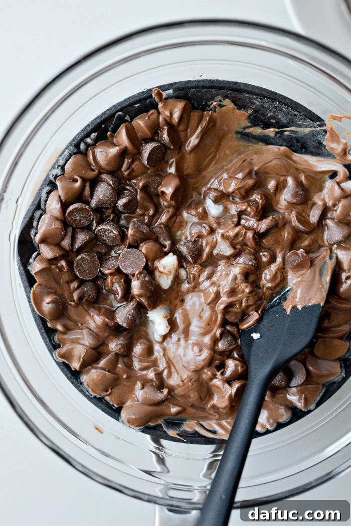 melting chocolate and coconut oil