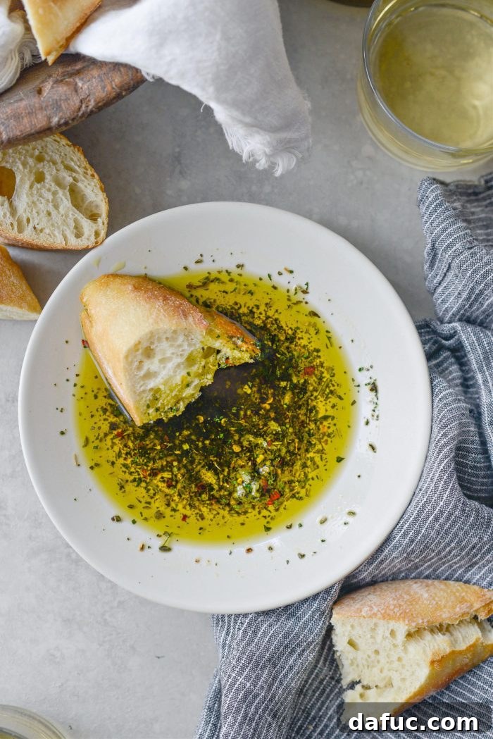 Garlic Herb Infused Dipping Oil 12 Beautifully presented Garlic Herb Olive Oil Bread Dip