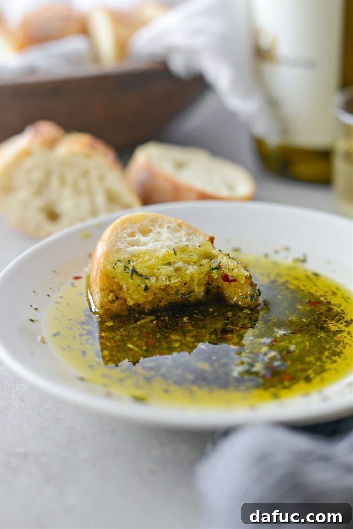 Garlic Herb Infused Dipping Oil 3 Garlic Herb Olive Oil Bread Dip served with warm bread
