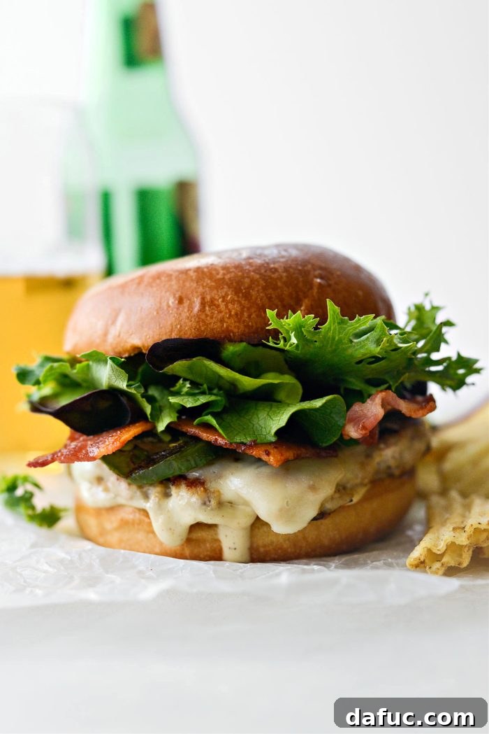 Bacon Jalapeño Chicken Smash Burger