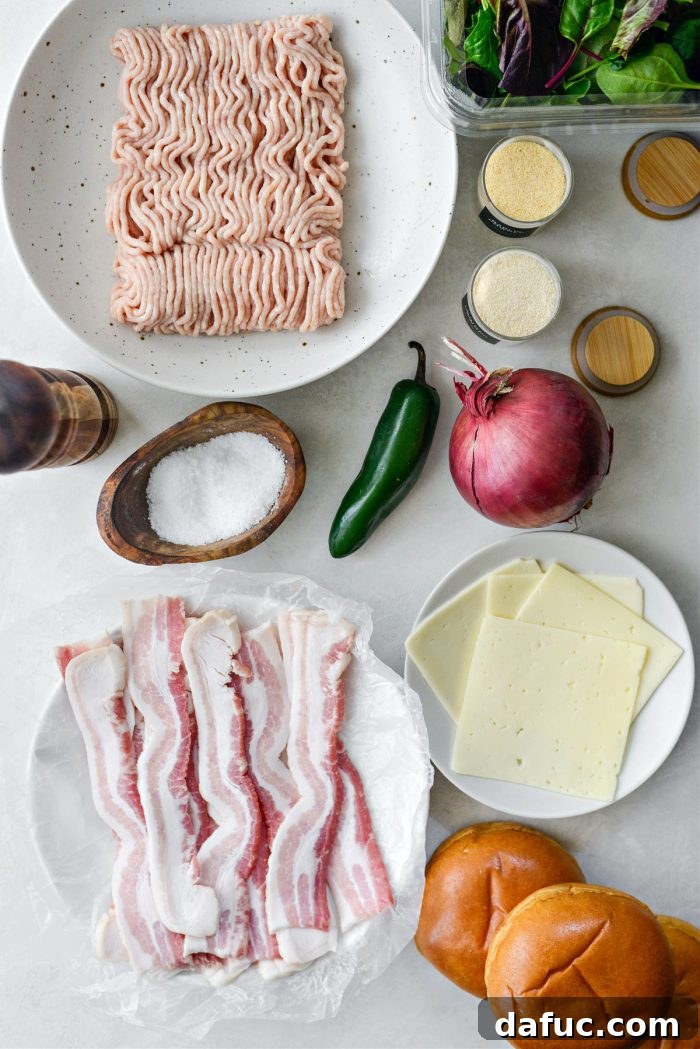 Preparing ingredients for Chicken Smash Burgers