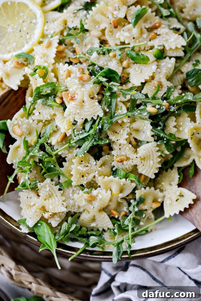 Bright Lemon Basil Parmesan Pasta Salad 2 Lemon Basil Parmesan Pasta Salad - A vibrant dish for spring and summer