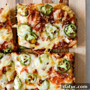 Bacon Jalapeno Pizza with Hot Honey
