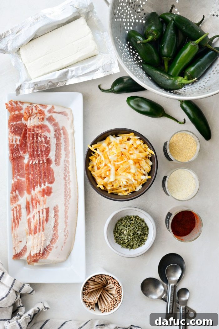 Fiery Bacon Bombs 4 ingredients for Bacon Wrapped Jalapenos