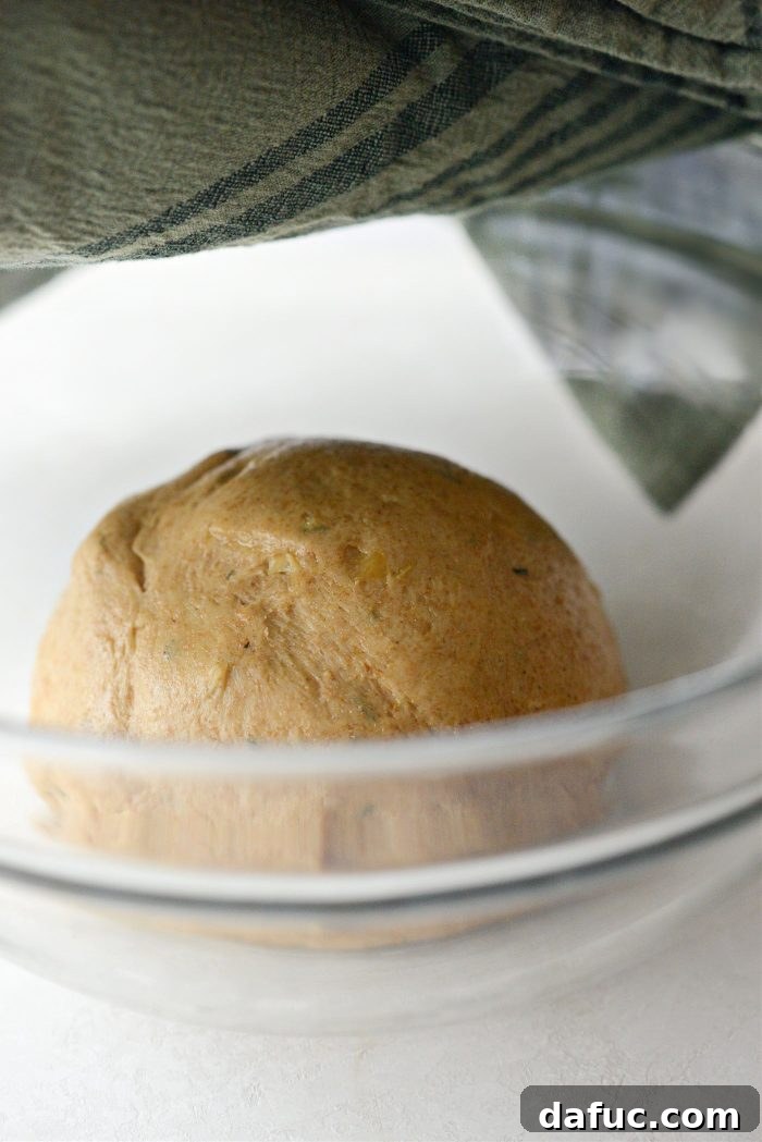Fragrant Rosemary and Sweet Caramelized Onion Whole Wheat Rolls 17 cover and let rise 1 hour