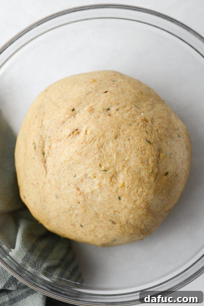 Fragrant Rosemary and Sweet Caramelized Onion Whole Wheat Rolls 18 risen!