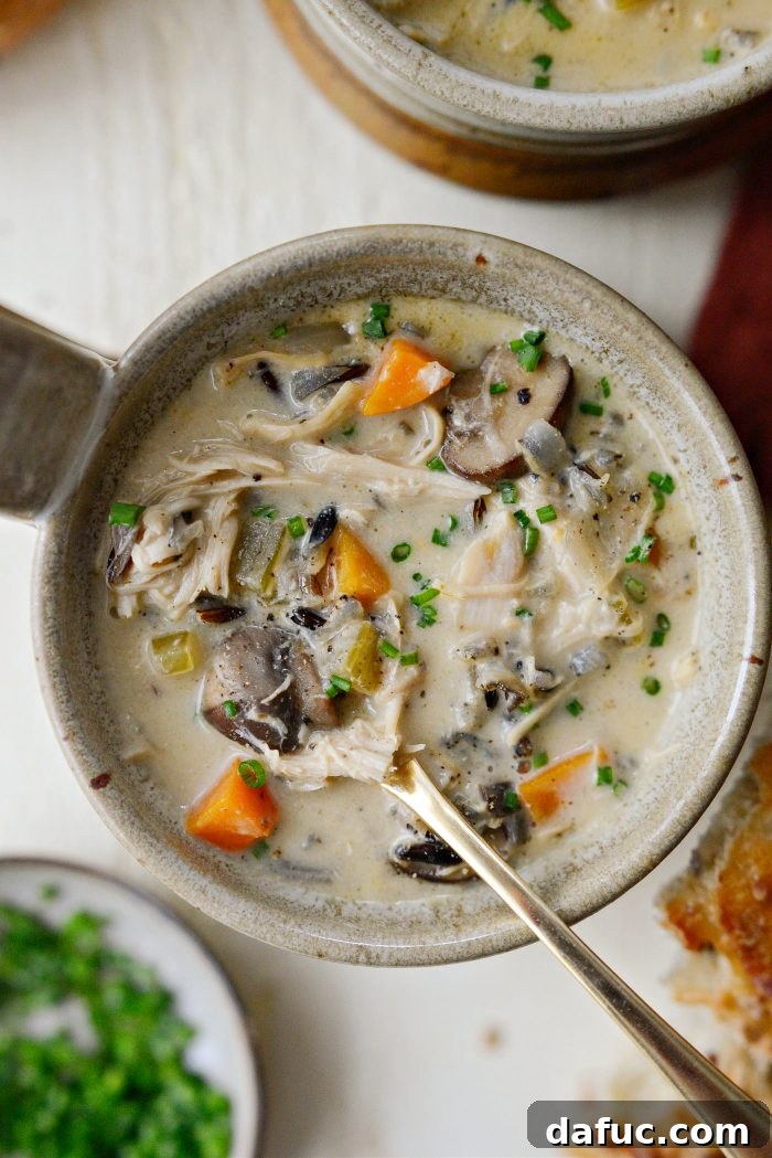 Turkey Mushroom Wild Rice Soup