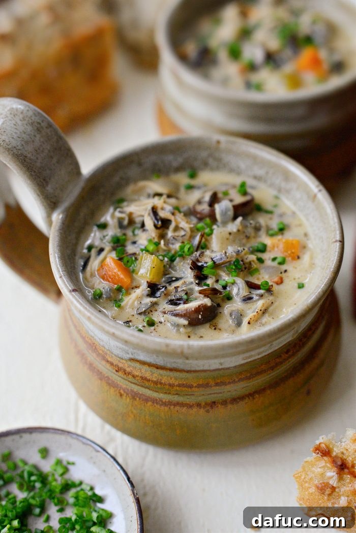 Turkey Mushroom Wild Rice Soup