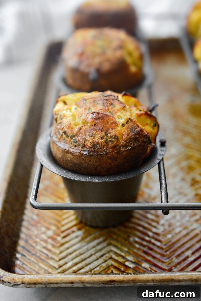 Fluffy Bacon Gruyere Clouds 14 freshly baked Bacon Gruyere Popovers